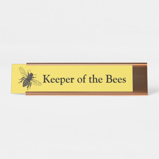 Houder van de Bees Desk-naamplaat (Voorkant)
