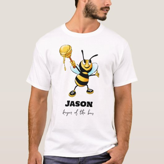 Houder van de Bijen Heren Bij Tshirt (Voorkant)