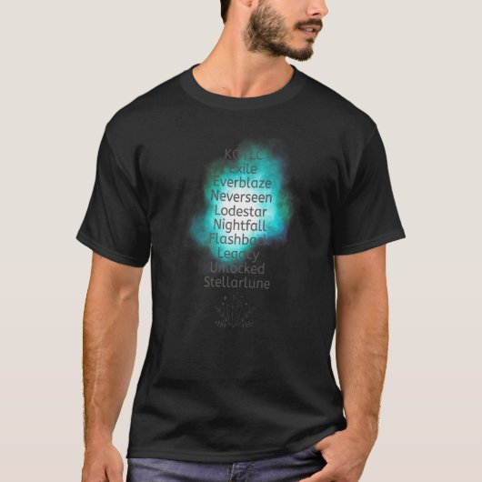 Houder van de boektitels van de verloren looptijde t-shirt (Voorkant)