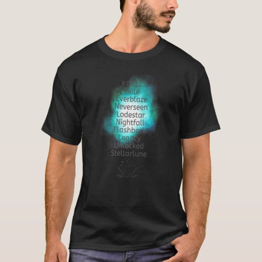 Houder van de boektitels van de verloren looptijde t-shirt (Voorkant)