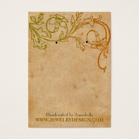 Houder van de Earring (Chubby) Visitekaartje (Voorkant)