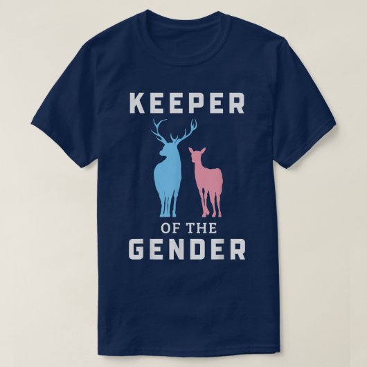 Houder van de gender Buck of Doe Gender onthulling T-shirt (Design voorkant)