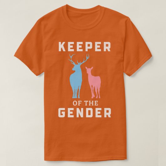 Houder van de gender Buck of Doe Gender onthulling T-shirt (Design voorkant)