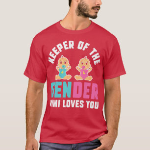 Houder van de gender Mimi houdt van je grappige ge T-shirt