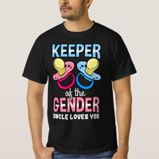 Houder van de gender oom houdt van je Baby shower. T-shirt