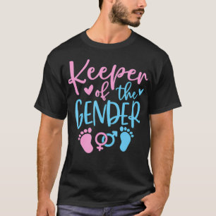 Houder van de genderaankondiging t-shirt