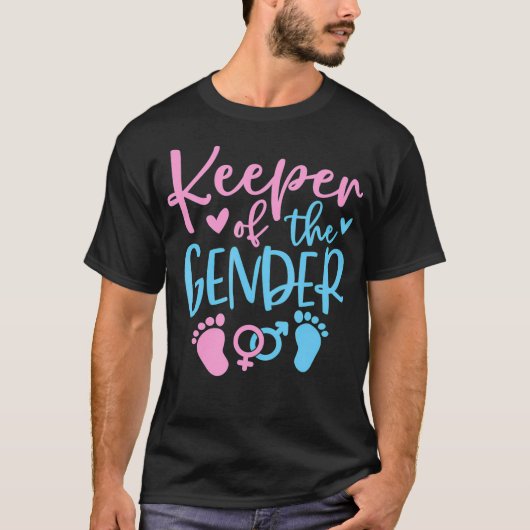 Houder van de genderaankondiging t-shirt (Voorkant)