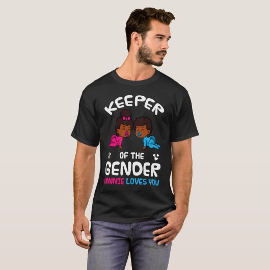 Houder van de Gendernannie houdt van je Afrikaanse T-shirt (Voorkant volledig)