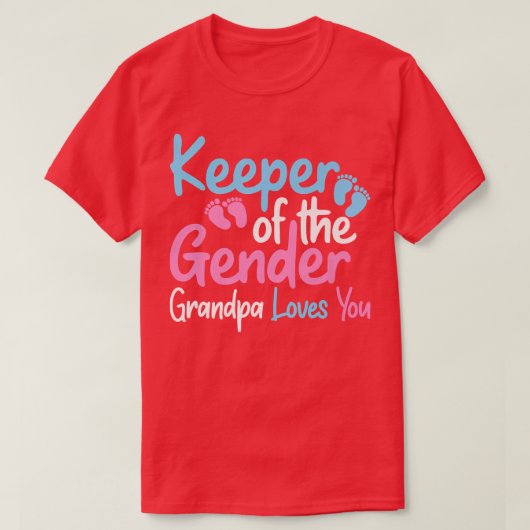 Houder van de genderopa houdt van je grappige Gend T-shirt (Design voorkant)