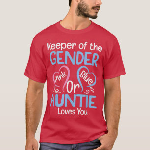 Houder van de Genderopenbaart pinkorblue Auntie Lo T-shirt