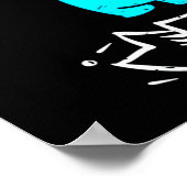 Houder van de Genderroze en Blauwe Teddy Bear Poster (Hoek)