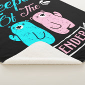 Houder van de Genderroze en Blauwe Teddy Bear Sherpa Deken (3/4)