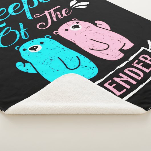 Houder van de Genderroze en Blauwe Teddy Bear Sherpa Deken (3/4)