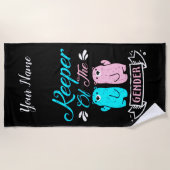 Houder van de Genderroze en Blauwe Teddy Bear Strandlaken (Voorkant)