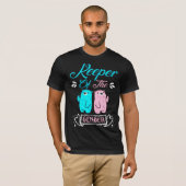Houder van de Genderroze en Blauwe Teddy Bear T-shirt (Voorkant volledig)