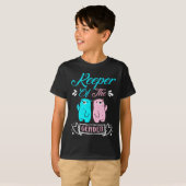Houder van de Genderroze en Blauwe Teddy Bear T-shirt (Voorkant volledig)