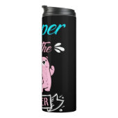 Houder van de Genderroze en Blauwe Teddy Bear Thermosbeker (Geroteerd rechts)