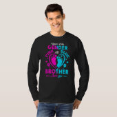 Houder van de genderroze of blauwe broer houdt van t-shirt (Voorkant volledig)