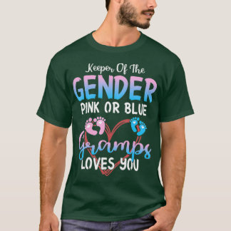 Houder van de Genderroze of Blauwe Grampen houdt v T-shirt