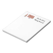 Houder van de Humoureus Wine Lover Condo Notitieblok (Linkerzijde)