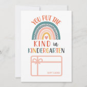 Houder van de Kindergarten Gift Kaart (Voorkant)