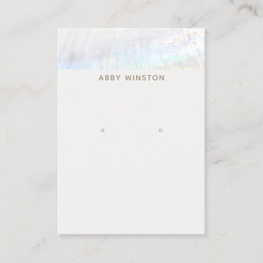 Houder van de kustverzegeling visitekaartje (Voorkant)