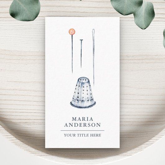 Houder van de legant van de naald visitekaartje