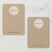 Houder van de Logo Kraft Woordbeeldscherm Kaart Visitekaartje (Voorkant / Achterkant)