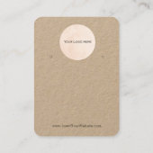 Houder van de Logo Kraft Woordbeeldscherm Kaart Visitekaartje (Achterkant)