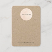 Houder van de Logo Kraft Woordbeeldscherm Kaart Visitekaartje (Voorkant)