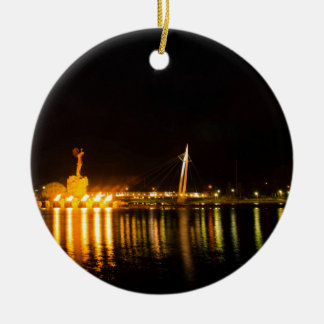 Houder van de platen keramisch ornament