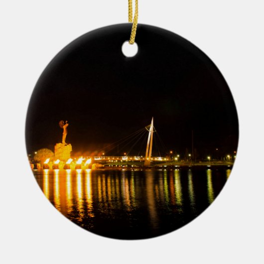 Houder van de platen keramisch ornament (Voorkant)