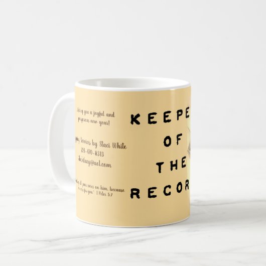 Houder van de Record Mok (Voorkant links)
