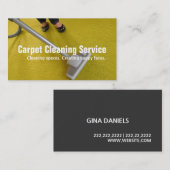 Houder van de schoonmaakmachine van het huistapijt visitekaartje (Voorkant / Achterkant)