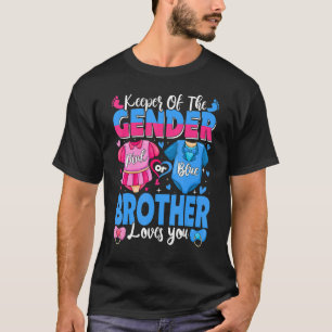 Houder van de seksenbroer houdt van je roze of bla t-shirt