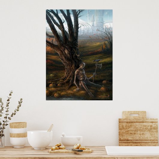 Houder van de velden poster (Keuken)