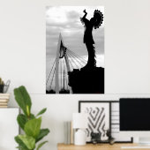 Houder van de vlakken poster (Thuiskantoor)