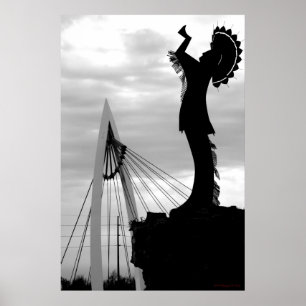 Houder van de vlakken poster