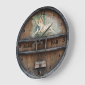 Houder van een bar of een pub of clientklok grote klok (Hoek)