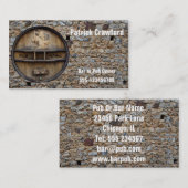 Houder van een bar of een pub of Visitekaartje van (Voorkant / Achterkant)