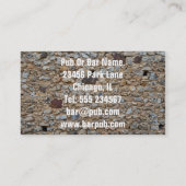 Houder van een bar of een pub of Visitekaartje van (Achterkant)