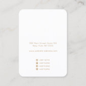 Houder van een Floral Waterverf Stud Oorring Visitekaartje (Achterkant)