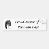 Houder van een Peruaanse paso Bumpersticker (Voorkant)