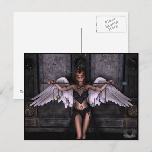 Houder van geheimen briefkaart (Voorkant / Achterkant)