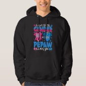 Houder van gender pepaw houdt van roze of blauwe B Hoodie (Voorkant)