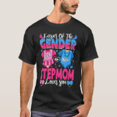 Houder van gender Stepmam houdt van je roze of bla T-shirt (Voorkant)