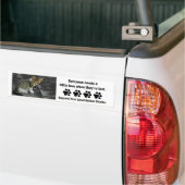 Houder van gevlekte dieren bumpersticker (Op Truck)