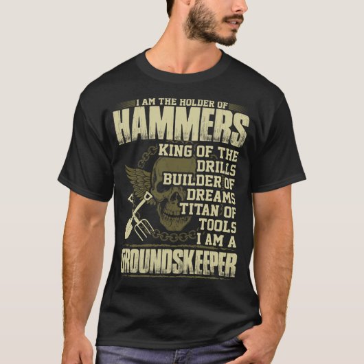 Houder van hamers koning van de boor t-shirt (Voorkant)