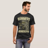 Houder van hamers koning van de boor t-shirt (Voorkant volledig)