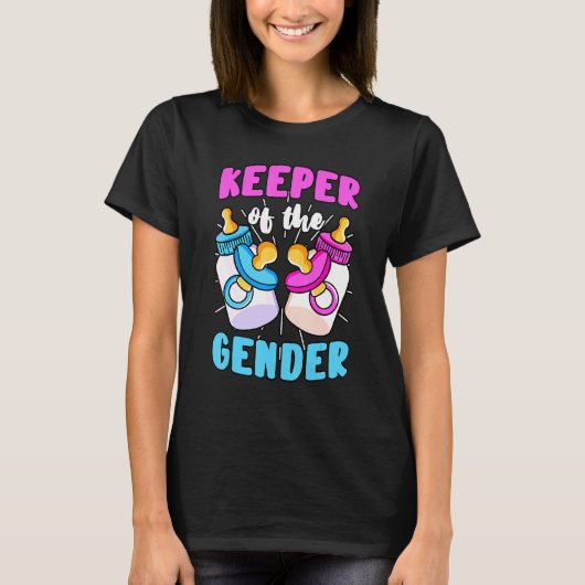 Houder van het Baby voor genderbekendmaking T-shirt (Voorkant)